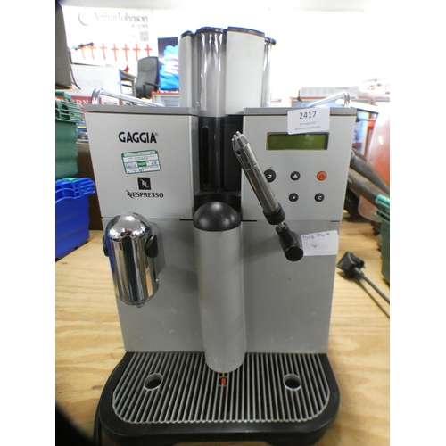 2417 - A Gaggia coffee machine