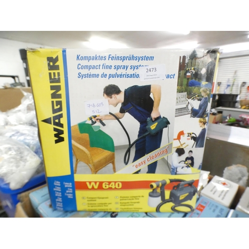 2473 - A Wagner W640 paint spray gun in box