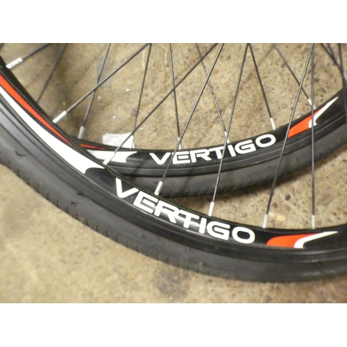 2498 - A pair of Vertigo Road racing wheels, no skewers