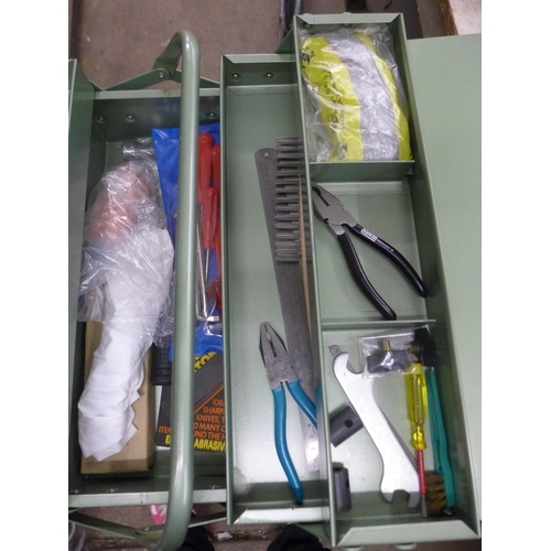 2031 - A Chapman tool box with quantity of unused tools including spanners, pliers, screwdrivers and more