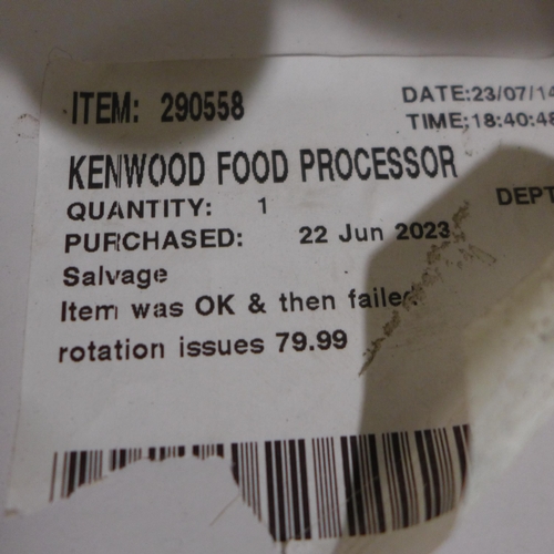 3004 - Kenwood Multipro Food Processor      ( 301 - 132 )   * This lot is subject to vat