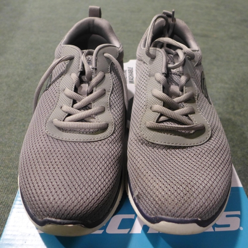 3018 - Men's grey Skechers trainers - UK size 8 * this lot is subject to VAT