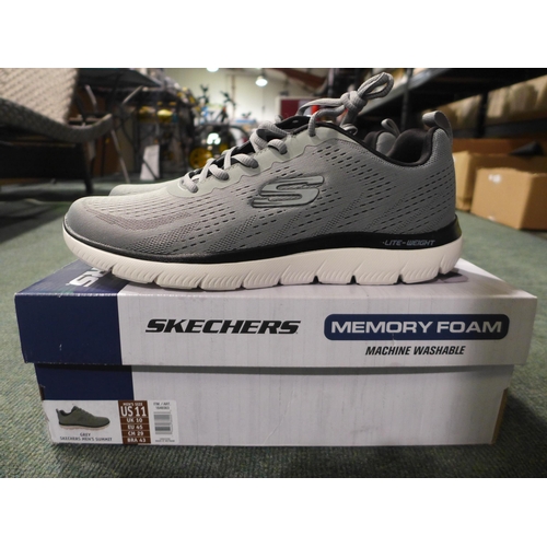 3020 - Men's grey Skechers trainers - UK size 10 * this lot is subject to VAT