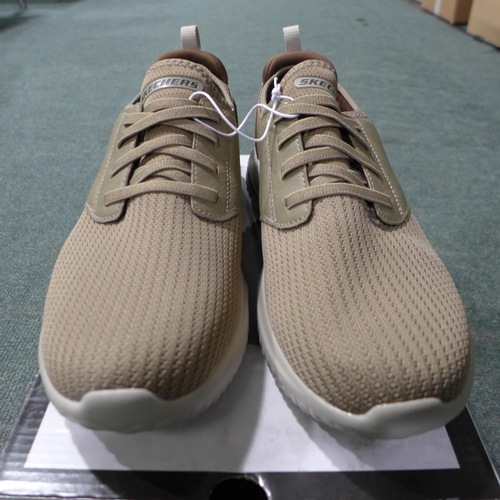 3022 - Men's taupe Skechers trainers - UK size 9 * this lot is subject to VAT