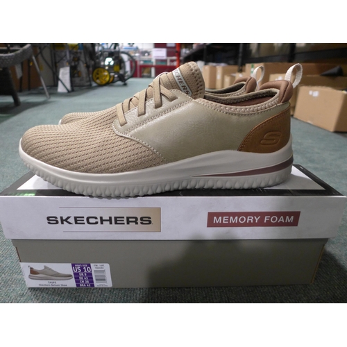 3022 - Men's taupe Skechers trainers - UK size 9 * this lot is subject to VAT