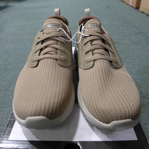 3023 - Men's taupe Skechers trainers - UK size 9 * this lot is subject to VAT