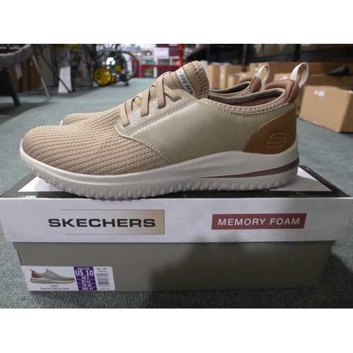 3023 - Men's taupe Skechers trainers - UK size 9 * this lot is subject to VAT