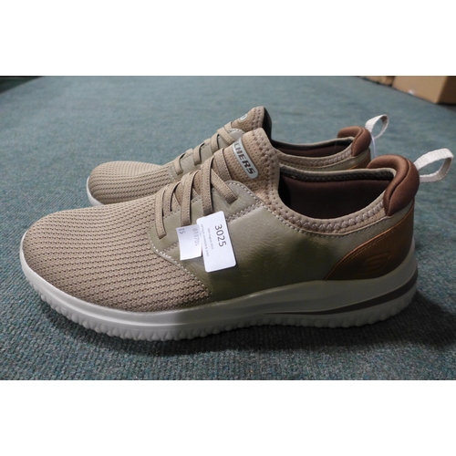 3025 - Men's taupe Skechers trainers - UK size 11 * this lot is subject to VAT