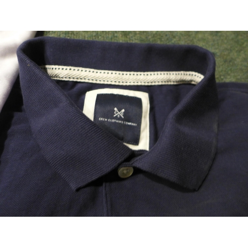 3027 - Quantity of Men's branded polo T-shirts incl: The Crew Clothing Company, Emporio Armani and Jack Wil... 