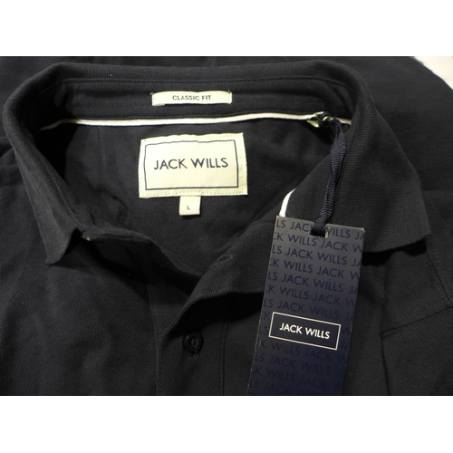 3027 - Quantity of Men's branded polo T-shirts incl: The Crew Clothing Company, Emporio Armani and Jack Wil... 