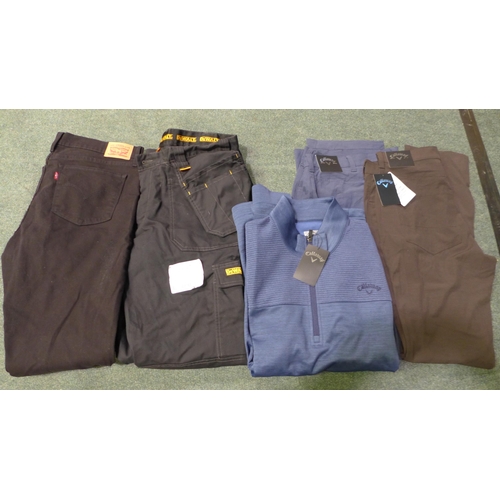 3071 - Quantity of Men's branded clothing incl: DeWalt, Callaway and Levi - mixed sizes/styles/colours * th... 