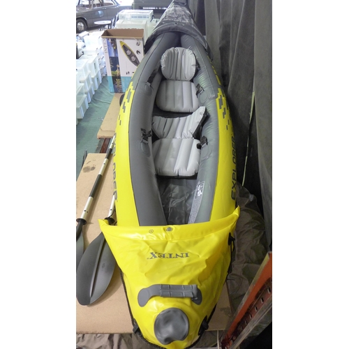 3355 - Intex Explorer K2 2 person inflatable Kayak With Oars, Original RRP £136.99 + vat  ( 301 - 237 )   *... 