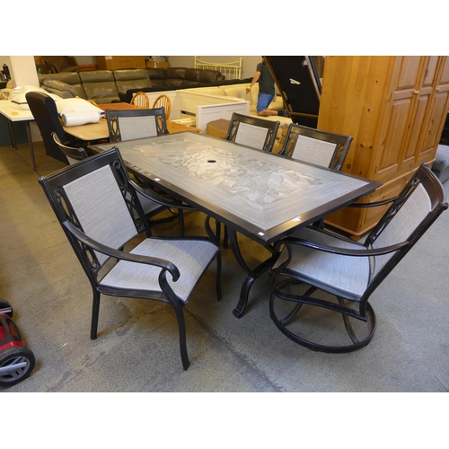 1597 - Agio Turner 7 piece sling dining set, Original  RRP £1249.99  (4177-4) - Marked  * This lot is subje... 