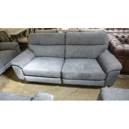 1458 - Grace charcoal fabric large 2 seater recliner, original RRP £874.99 + VAT (4178-4) *This lot is subj... 