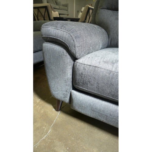 1458 - Grace charcoal fabric large 2 seater recliner, original RRP £874.99 + VAT (4178-4) *This lot is subj... 