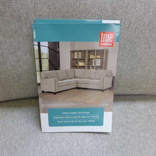 1482 - Ellen fabric large sectional sofa, original RRP £1166.66 + VAT (4178-38) *This lot is subject to Vat