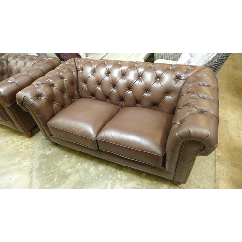 1483 - New Allington 2 seater brown leather sofa, original RRP £1416.66 + VAT (4178-18) *This lot is subjec... 