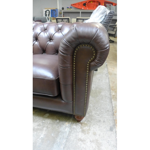 1483 - New Allington 2 seater brown leather sofa, original RRP £1416.66 + VAT (4178-18) *This lot is subjec... 