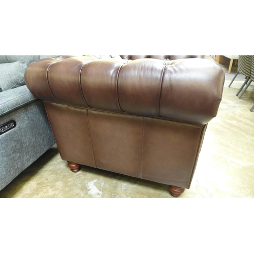 1484 - New Allington brown leather chair, original RRP £958.33 + VAT (4178-19) *This lot is subject to Vat