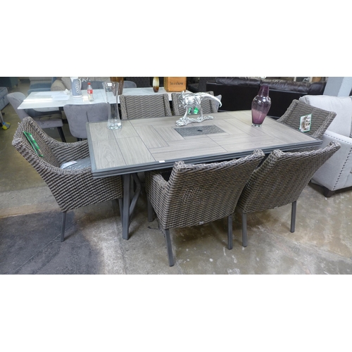 1485 - Agio Portland 7 piece Woven Dining Set, original RRP £1583.32 + VAT (4176-7) *This lot is subject to... 