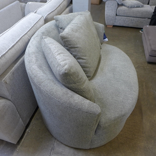 1506 - Light grey fabric swivel Chair, original RRP £441.66 + VAT (4178-11) *This lot is subject to Vat