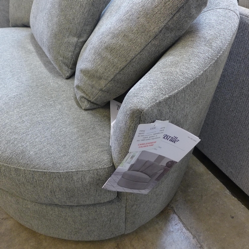 1506 - Light grey fabric swivel Chair, original RRP £441.66 + VAT (4178-11) *This lot is subject to Vat