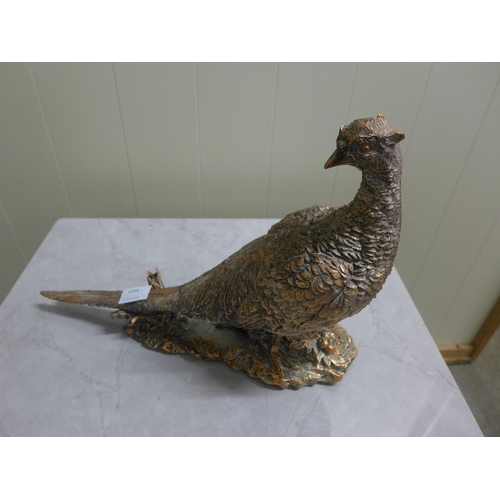 1364 - A bronze effect pheasant ornament (2180818)   #