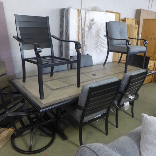 1533 - Sunvilla Verena 9 piece Cushioned Dining Set Slat, original RRP £2249.99 + VAT - MISSING SOME CUSHIO... 