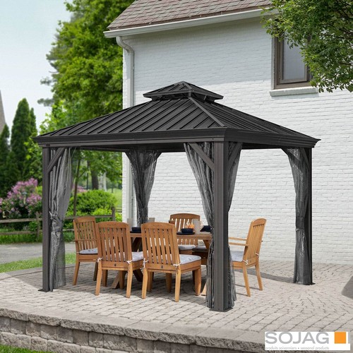 1520 - Sojag Messina 10X10 Gazebo with steel roof, original RRP £916.66 + VAT - boxed, not checked (4178-27... 