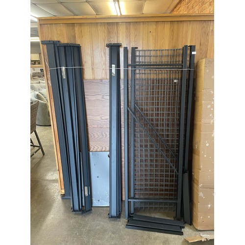 1611 - Whalen black metal tier industrial racking  * This lot is subject to vat