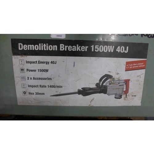 2044 - A 1500w demolition breaker in metal case