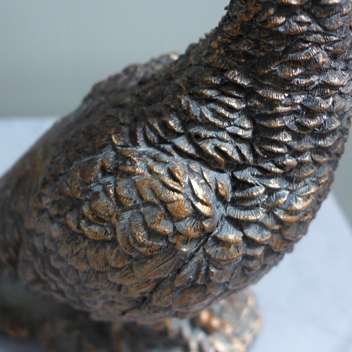 1364 - A bronze effect pheasant ornament (2180818)   #