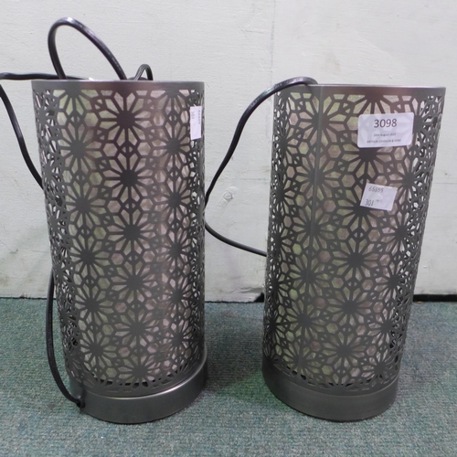 3339A - Pair of Lumis lighting Geo Touch Table Lamps   ( 301 - 227 )   * This lot is subject to vat