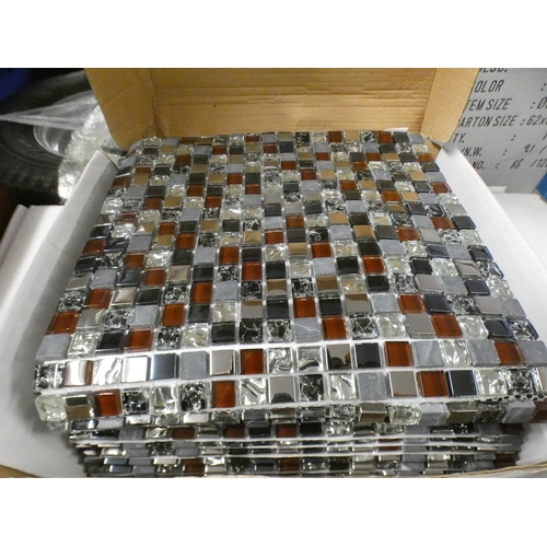 2372 - Three boxes of mosaic tiles