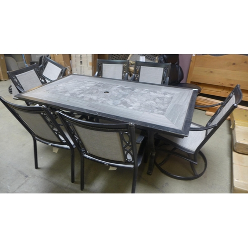 1548 - Agio Turner 7 piece Sling dining set, original RRP £1249.99 + VAT - marked  (4178-13) *This lot is s... 