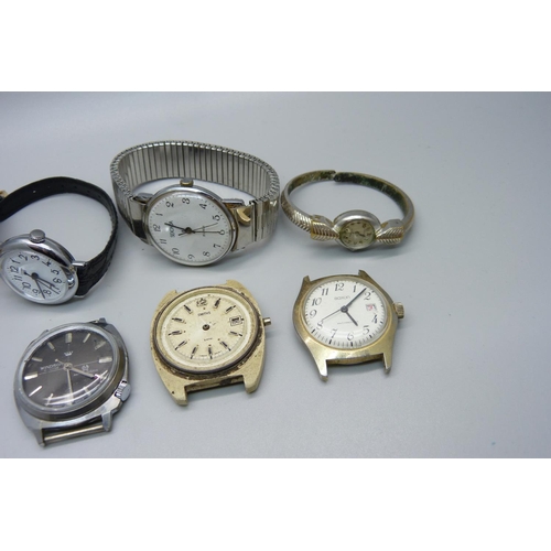 1017 - Lady's and gentleman's mechanical wristwatches, one a/f