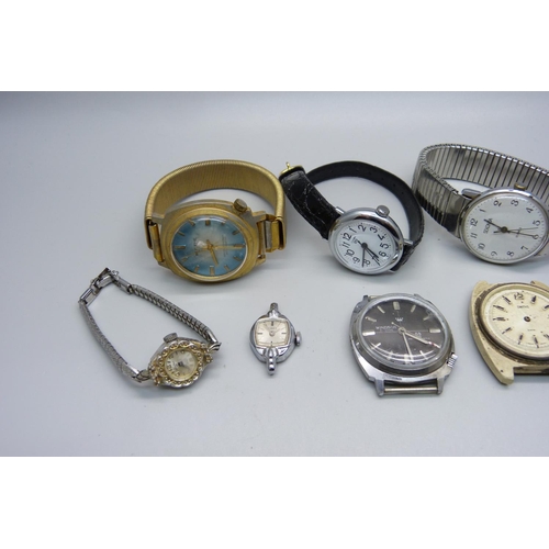 1017 - Lady's and gentleman's mechanical wristwatches, one a/f