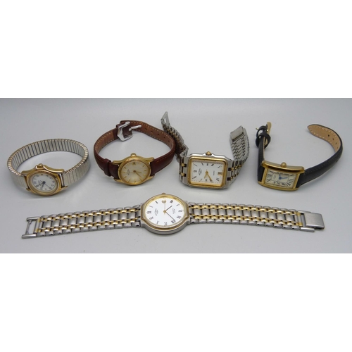 1029 - Five Rotary wristwatches