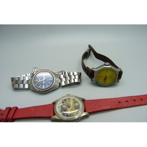 1030 - Five mechanical wristwatches including a gentleman's Rotary, a lady's Seiko automatic Hi-Beat wristw... 