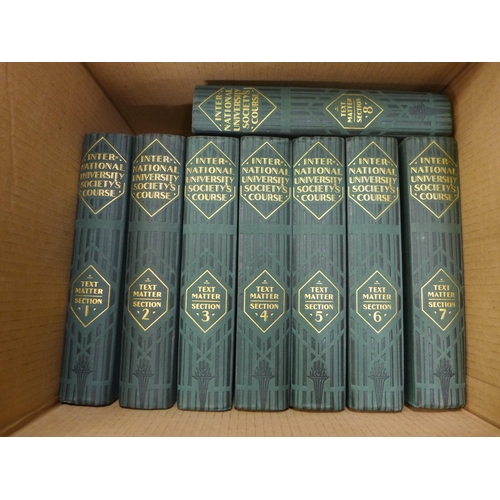 1032 - Nine volumes of International University Societies Course **PLEASE NOTE THIS LOT IS NOT ELIGIBLE FOR... 