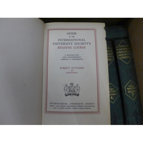 1032 - Nine volumes of International University Societies Course **PLEASE NOTE THIS LOT IS NOT ELIGIBLE FOR... 