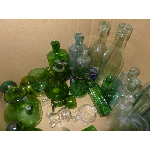 1036 - A collection of vintage glass bottles **PLEASE NOTE THIS LOT IS NOT ELIGIBLE FOR POSTING AND PACKING... 