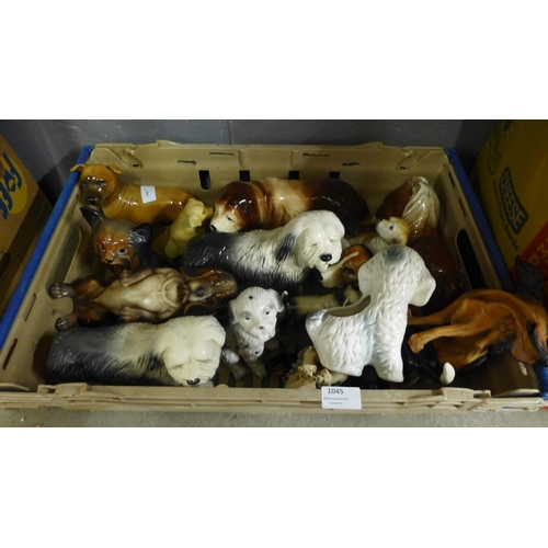 1045 - A collection of dog figures **PLEASE NOTE THIS LOT IS NOT ELIGIBLE FOR POSTING AND PACKING**