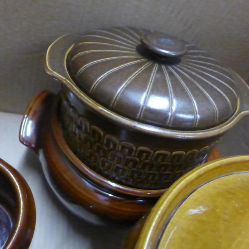 1069 - A collection of stoneware including jars and tureens **PLEASE NOTE THIS LOT IS NOT ELIGIBLE FOR POST... 