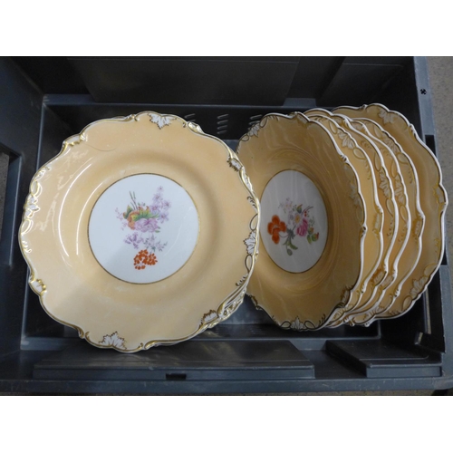 1070 - A collection of hand painted plates **PLEASE NOTE THIS LOT IS NOT ELIGIBLE FOR POSTING AND PACKING**