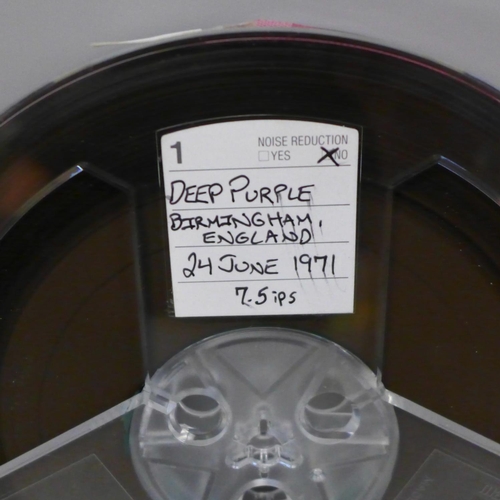 620 - A reel to reel tape of Deep Purple 24th June 1971, Birmingham