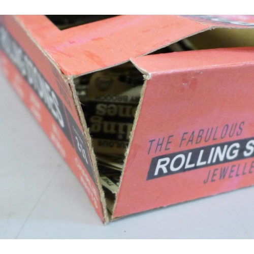 630 - Rolling Stones guitar brooches, (25), in a reproduction box