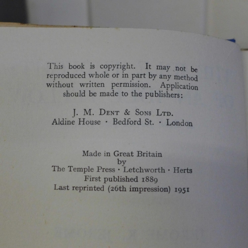 652 - Jerome K Jerome, The Idle Thoughts of an Idle Fellow and Three Men in a Boat, both with dustcovers