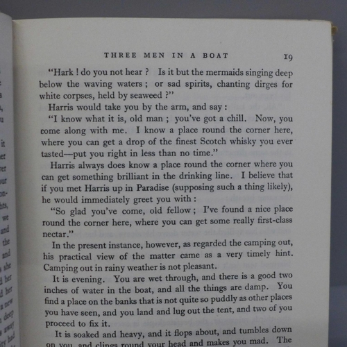 652 - Jerome K Jerome, The Idle Thoughts of an Idle Fellow and Three Men in a Boat, both with dustcovers