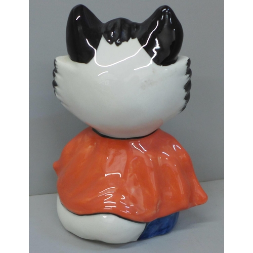 653 - A Lorna Bailey cat, Super Cat, 13.5cm